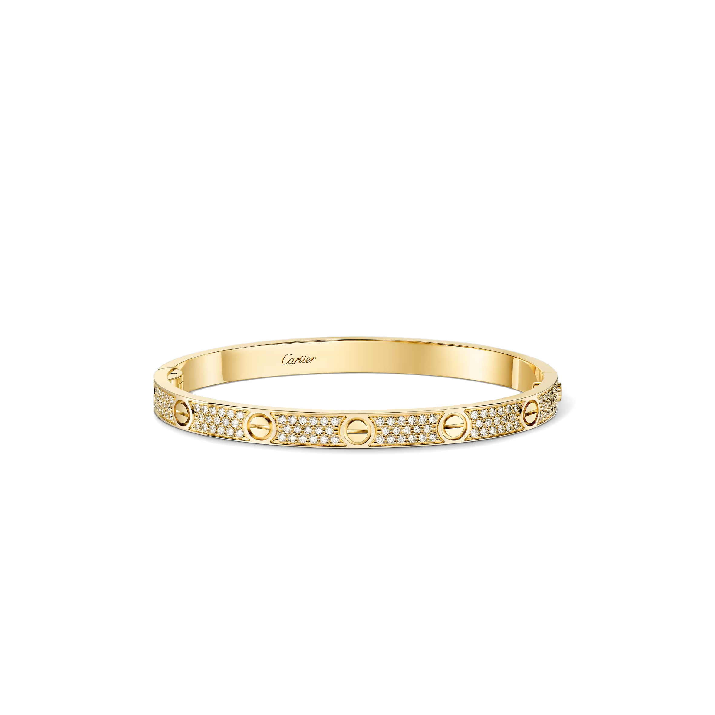 CARTIER LOVE BRACELET, MEDIUM MODEL, PAVED N6736817